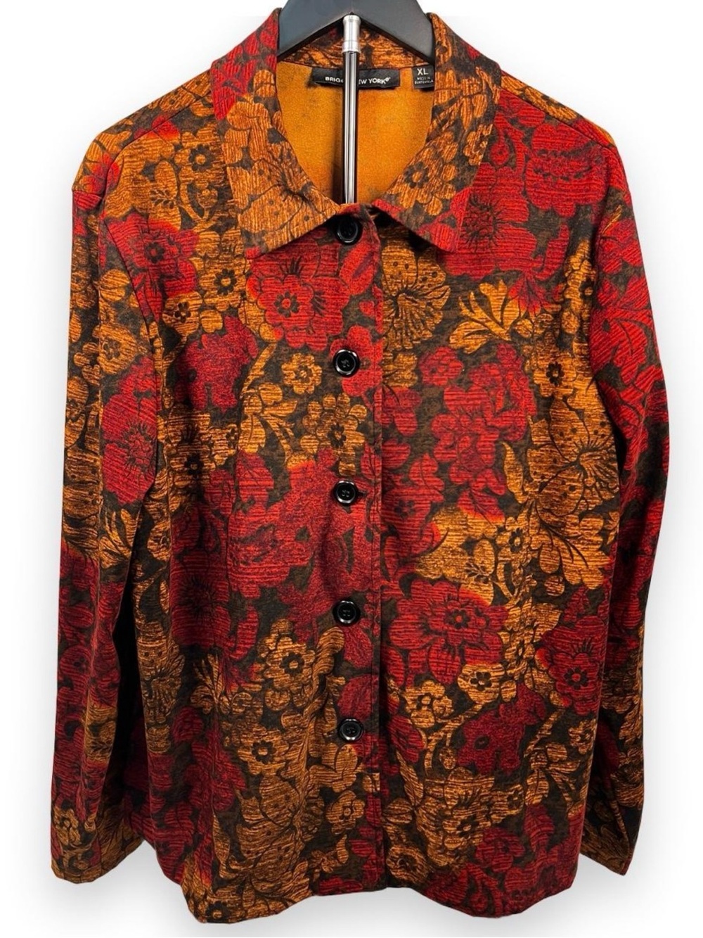Vintage Briggs New York Floral Tapestry Jacket XL